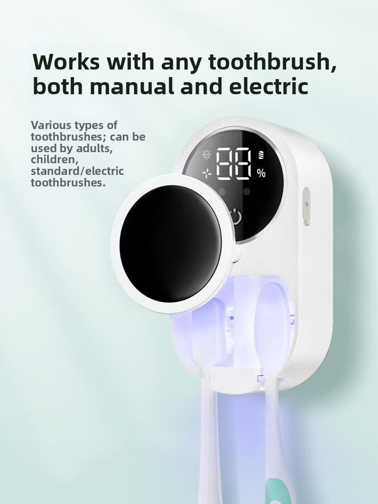 UV Toothbrush Sterilizer – Wall-Mounted & USB Rechargeable